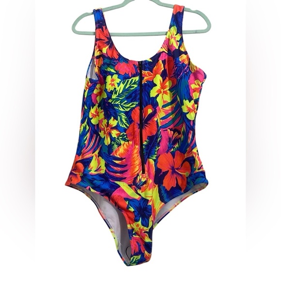 SHEIN Tropical Vibes One Piece Bathing Suit - Picture 4 of 7